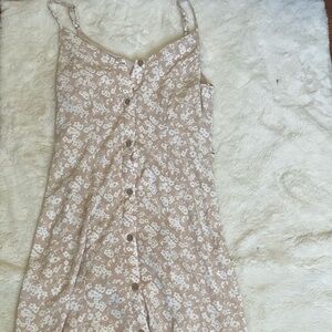 Sienna Sky Floral Tan Maxi Skirt